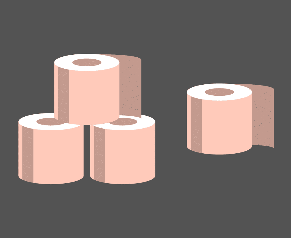 Pink Toilet Paper clipart