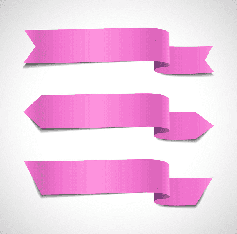 Pinks Banners clipart