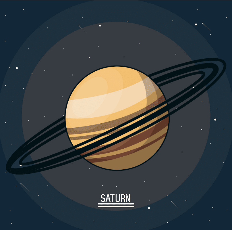Planet Saturn clipart 3