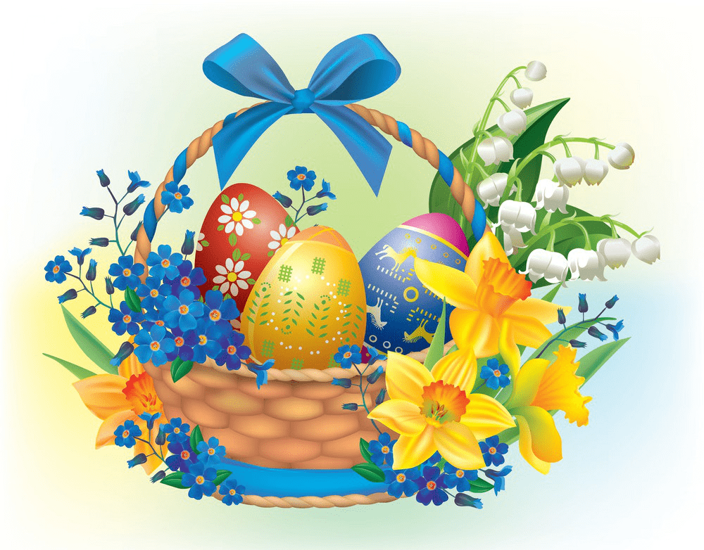 Pretty Easter Basket clipart