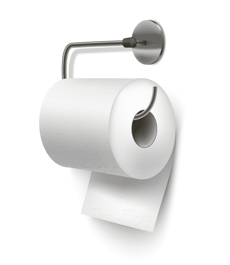 Realistic Toilet Paper clipart