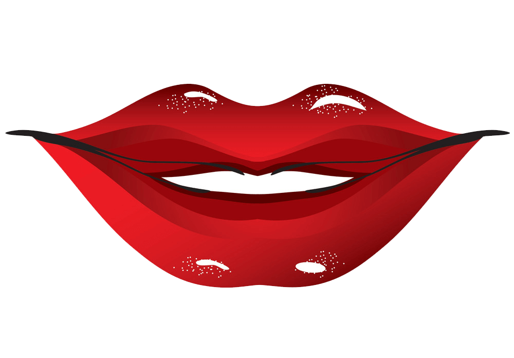 Red Lips clipart transparent 1