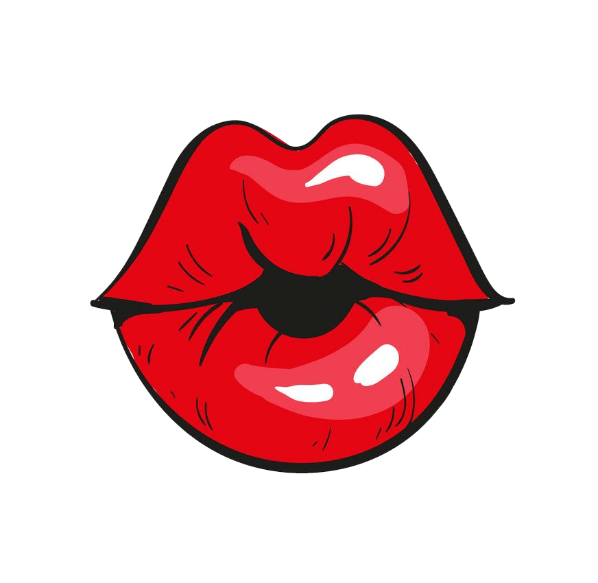 Red Lips clipart transparent 2