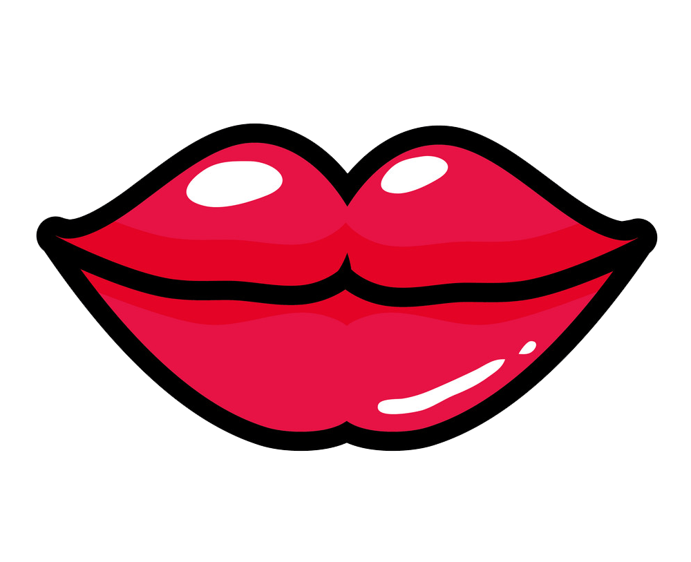 Red Lips clipart transparent