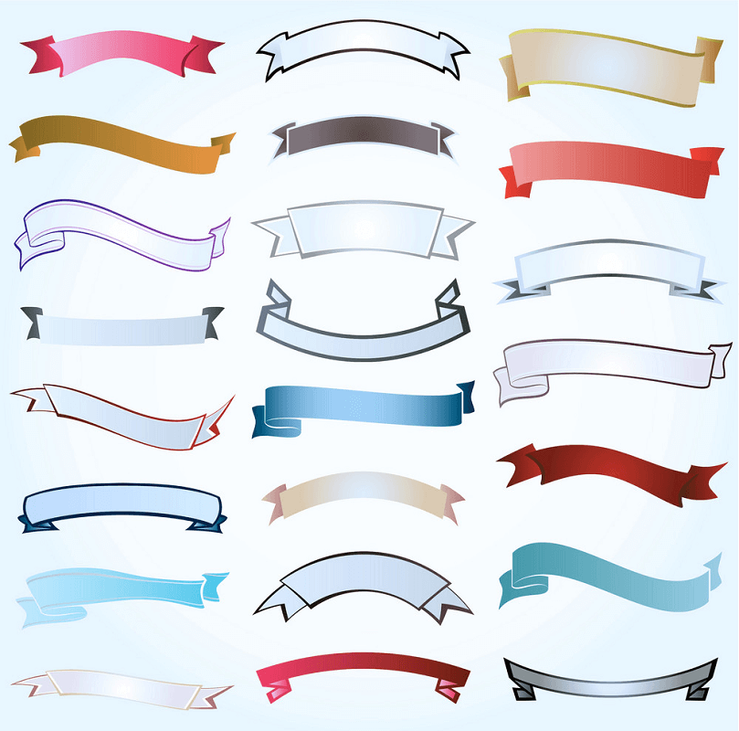 Ribbon Banners clipart