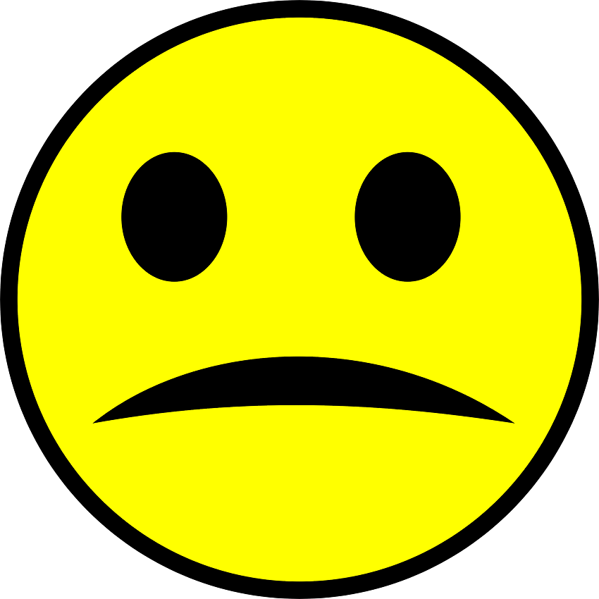 Sad Face Emoji clipart 1