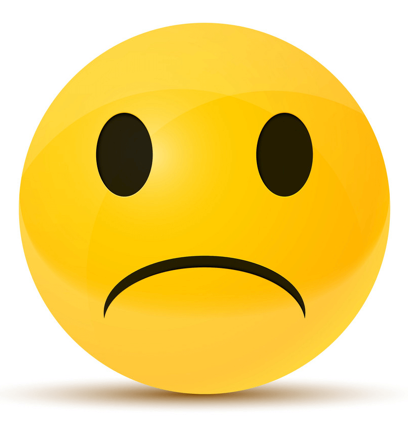 Sad Face Emoji clipart