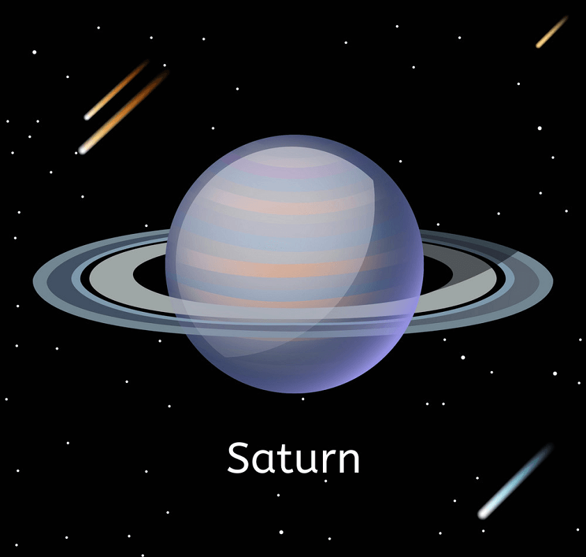 Saturn Clipart Black Background