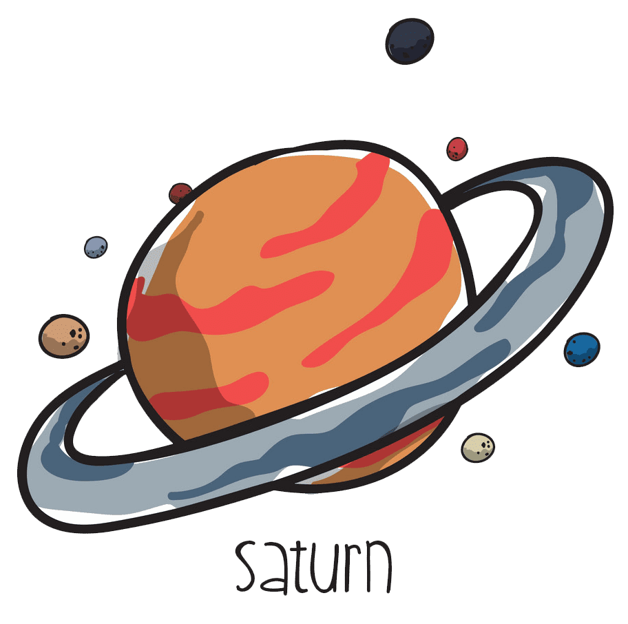 Saturn Planet clipart transparent background