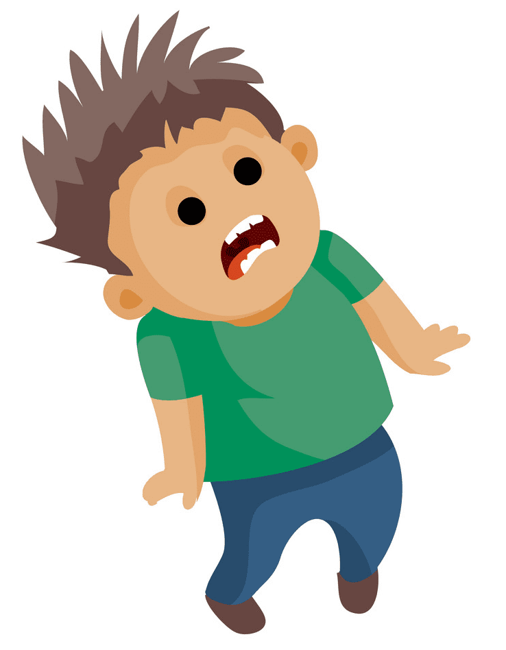 Scared Boy clipart 2