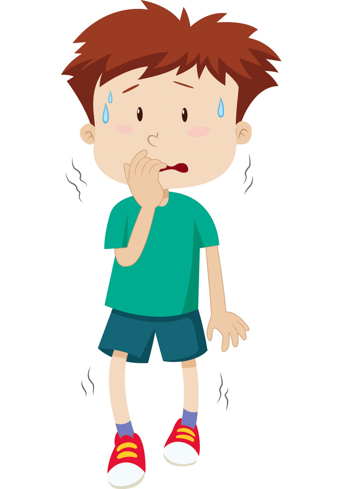 Scared Boy clipart free
