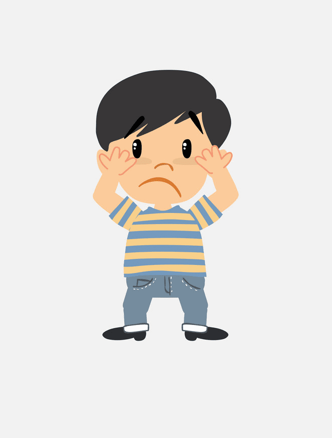 Scared Boy clipart png