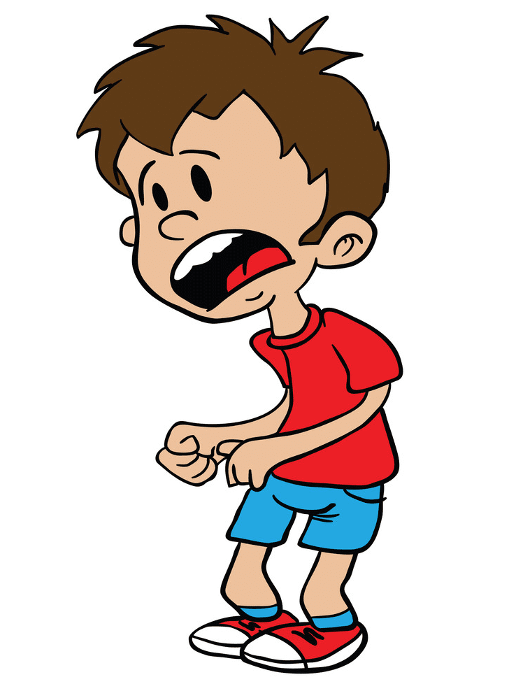 Scared Boy clipart
