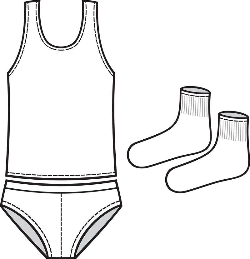 Socks and Underwear clipart 1