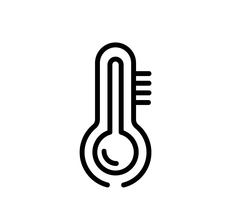 Thermometer Clipart Black and White 2