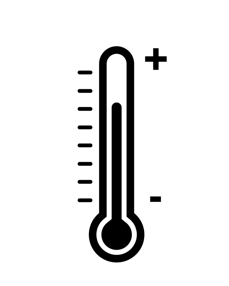 Thermometer Clipart Black and White 5