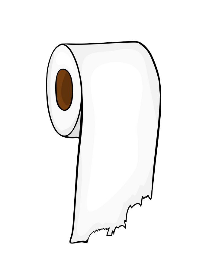 Toilet Paper Roll clipart transparent