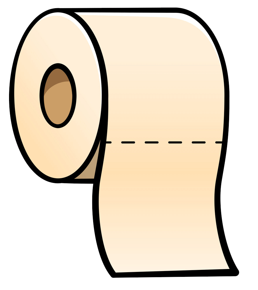 Toilet Paper clipart transparent background