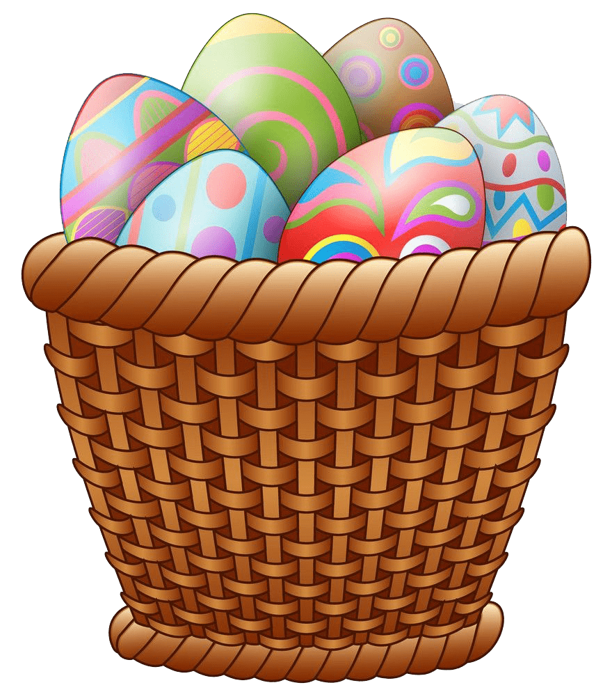 Transparent Easter Basket clipart
