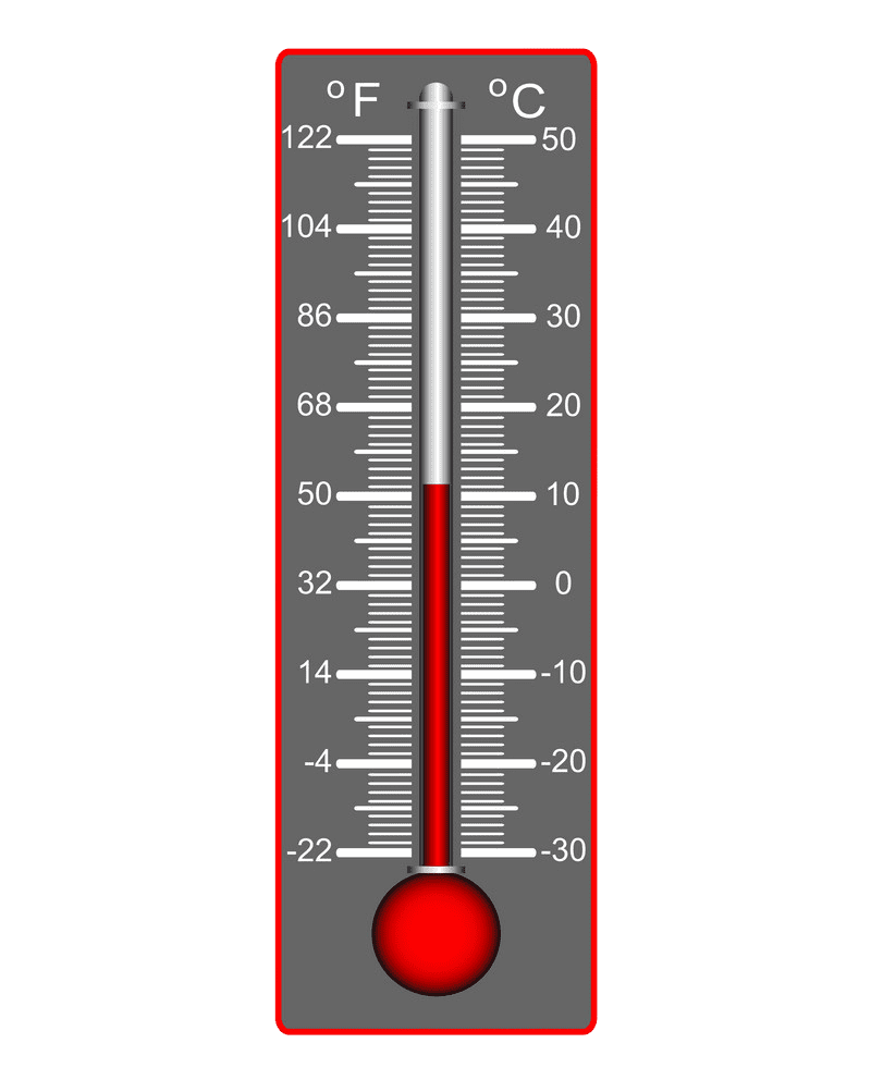 Weather Thermometer clipart transparent