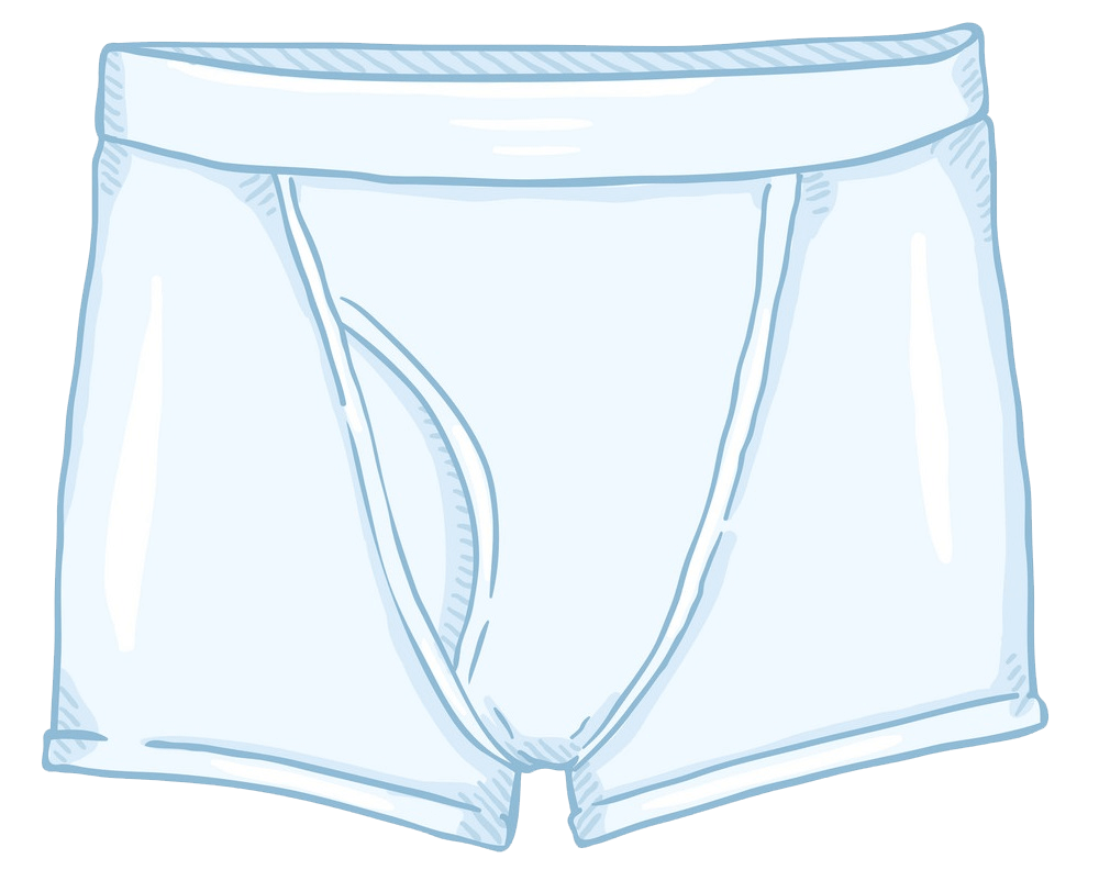 White Men Underwear clipart transparent