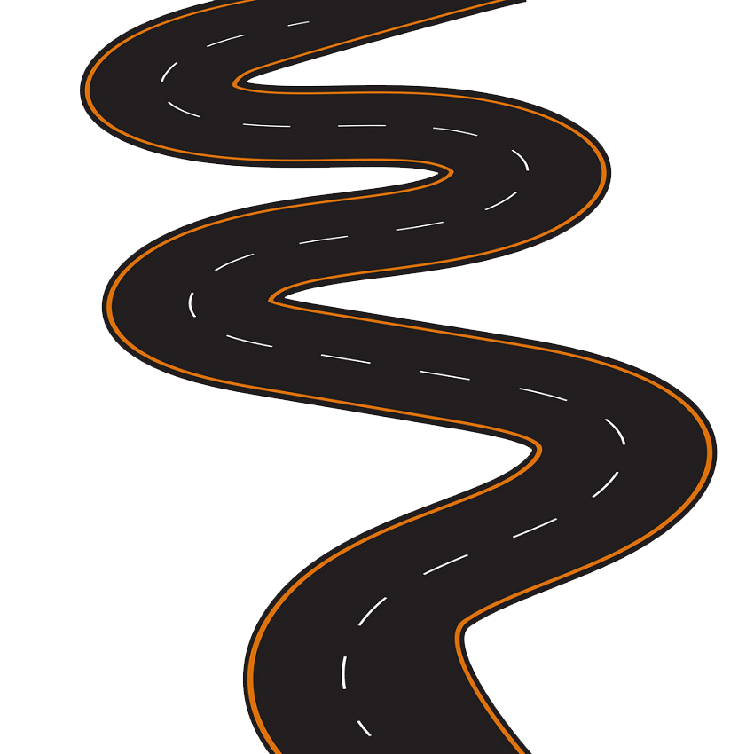 Winding Road clipart transparent 4