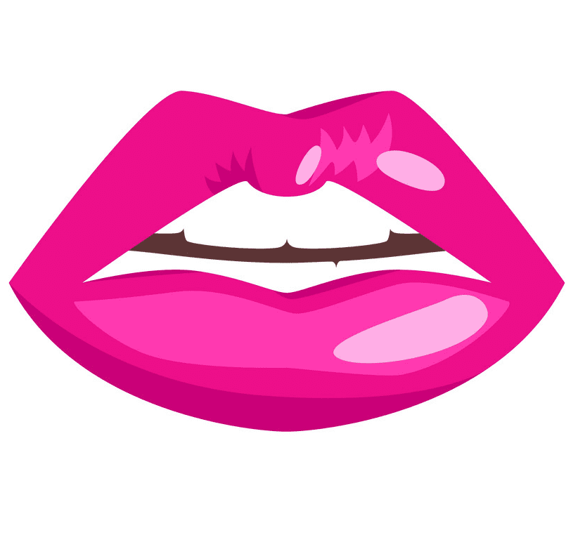 Woman Pink Lips clipart