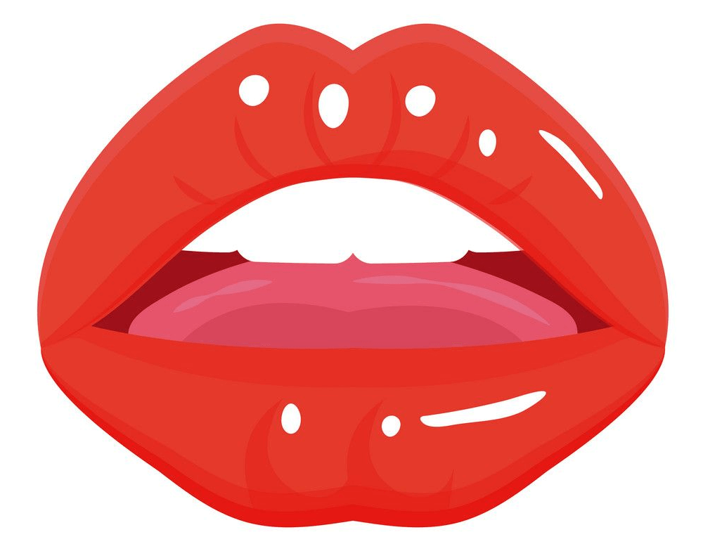 Woman Red Lips clipart