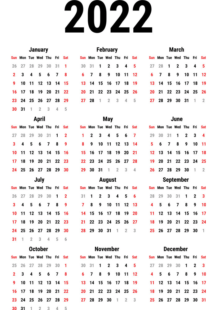 2022 Calendar clipart png