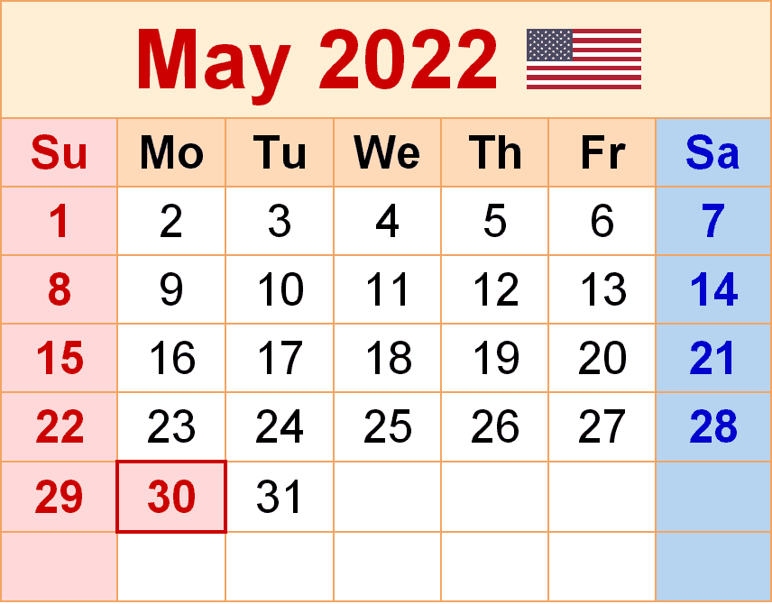 April 2022 Calendar clipart png