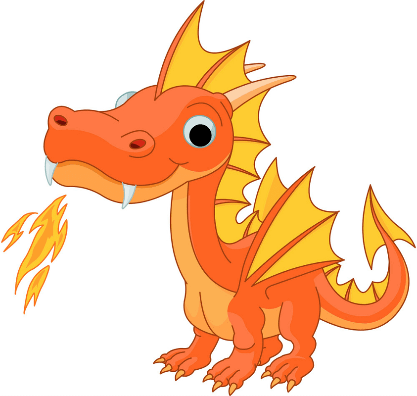Baby Dragon clipart 8