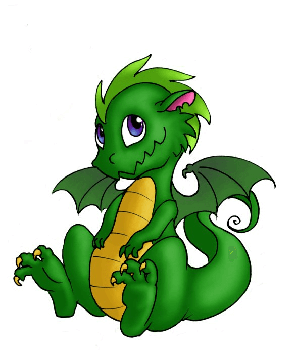 Baby Dragon clipart free image