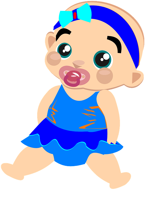 Baby Girl clipart transparent 6