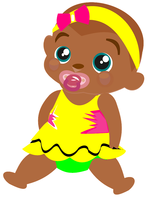 Baby Girl clipart transparent background 1