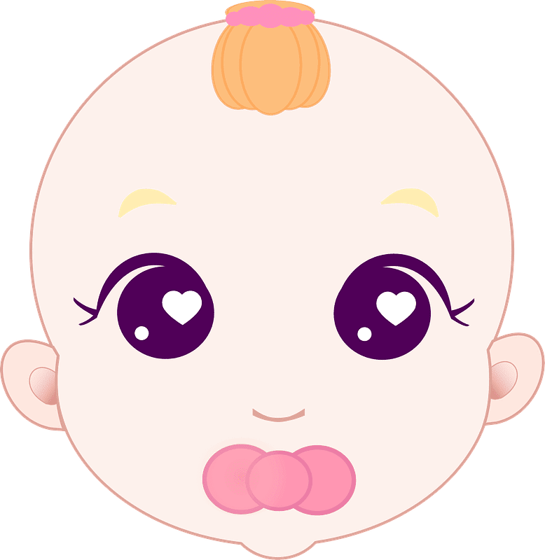 Baby Girl clipart transparent background 2