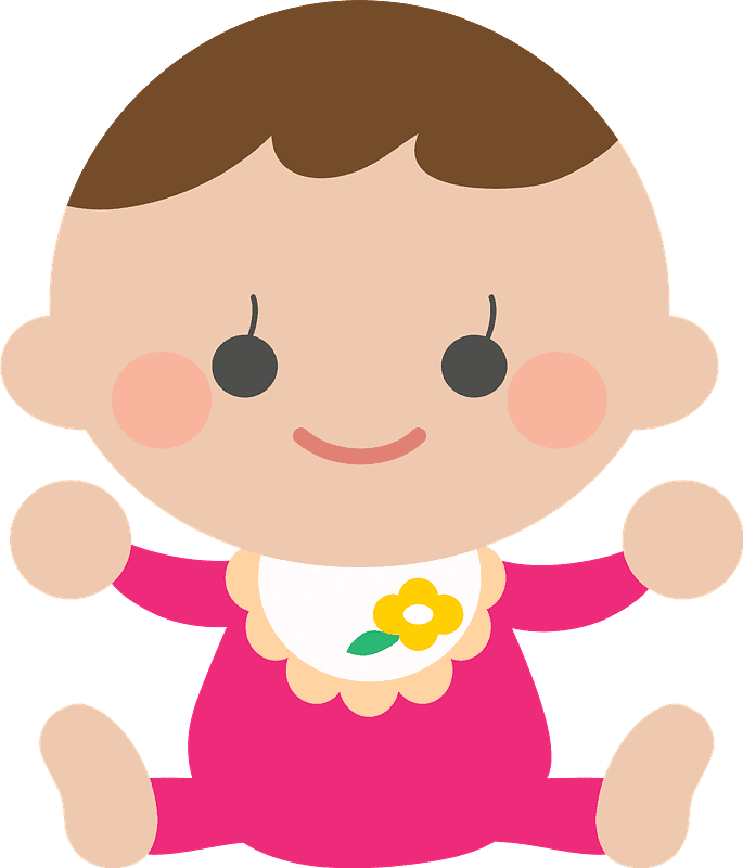 Baby Girl clipart transparent background 3