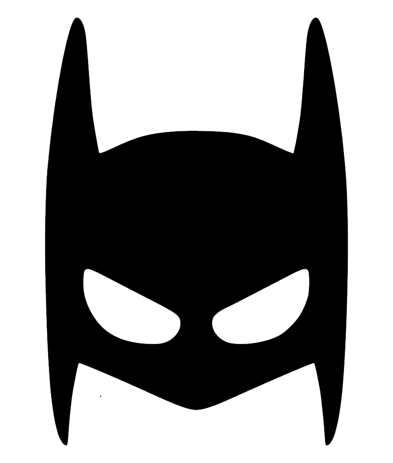 Batman Mask clipart transparent