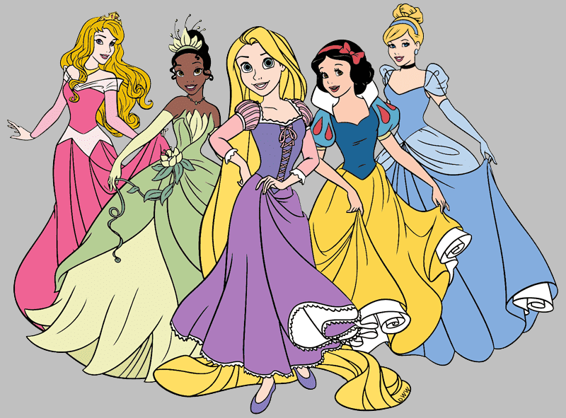 Beautiful Disney Princesses clipart