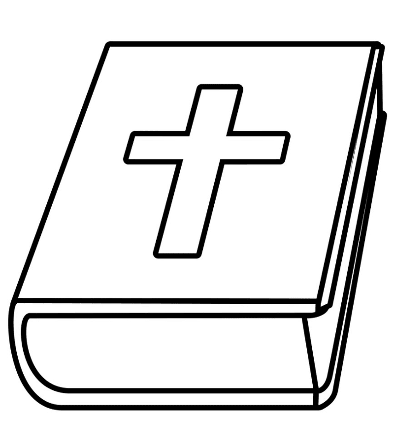 Bible Clipart Black and White 3