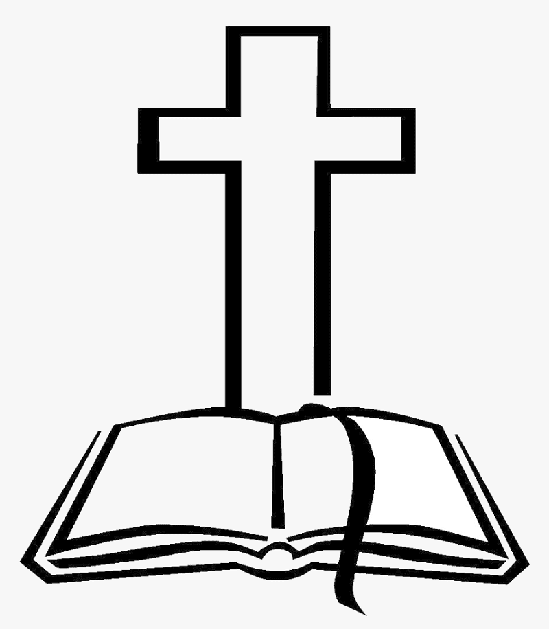 Bible Clipart Black and White 6