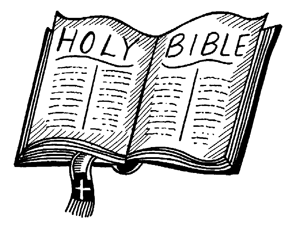 Bible Clipart Black and White