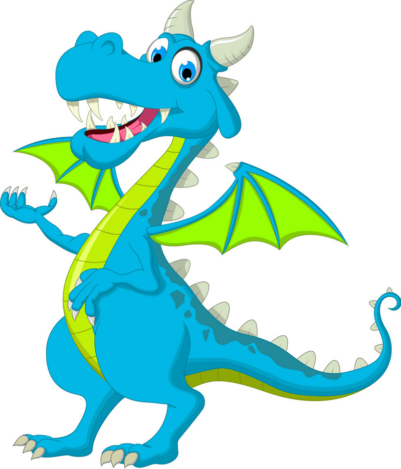 Blue Dragon clipart png image