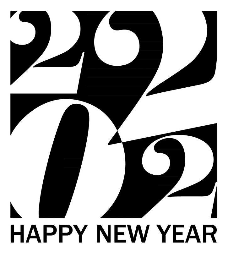Clipart Happy New Year 2022 free