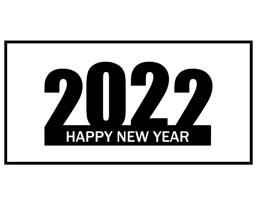 Clipart Happy New Year 2022