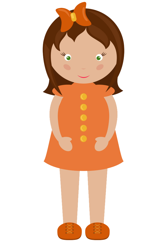 Cute Girl clipart transparent