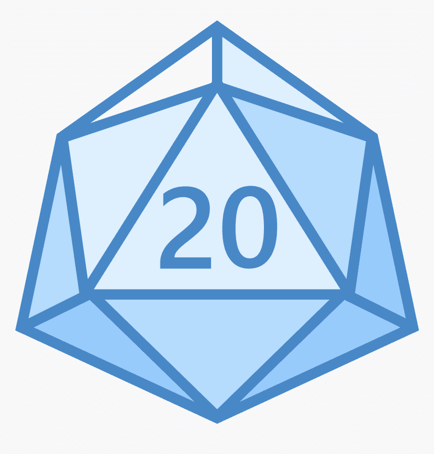 D20 Dice clipart png free