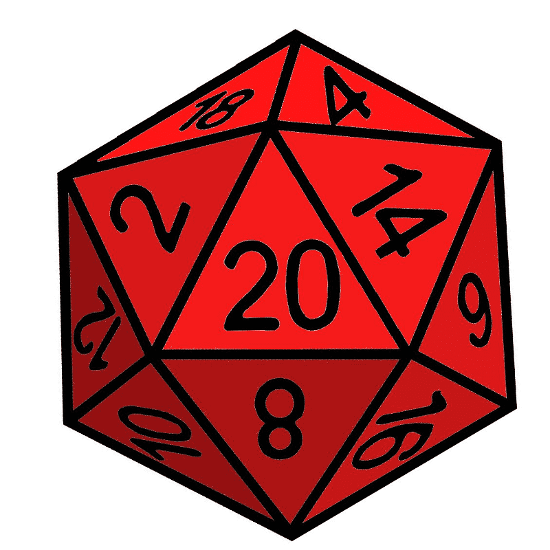 D20 clipart free image