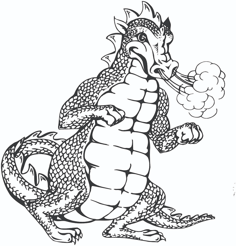 Download Dragon Clipart Black and White
