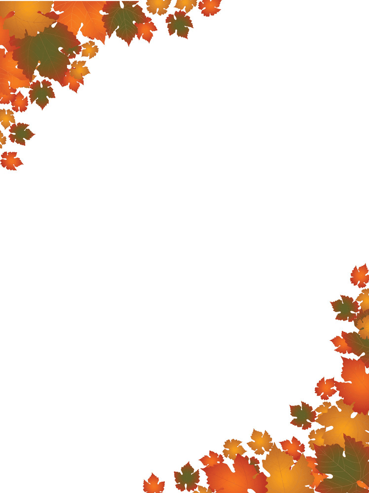Fall Leaves Clipart Border 2