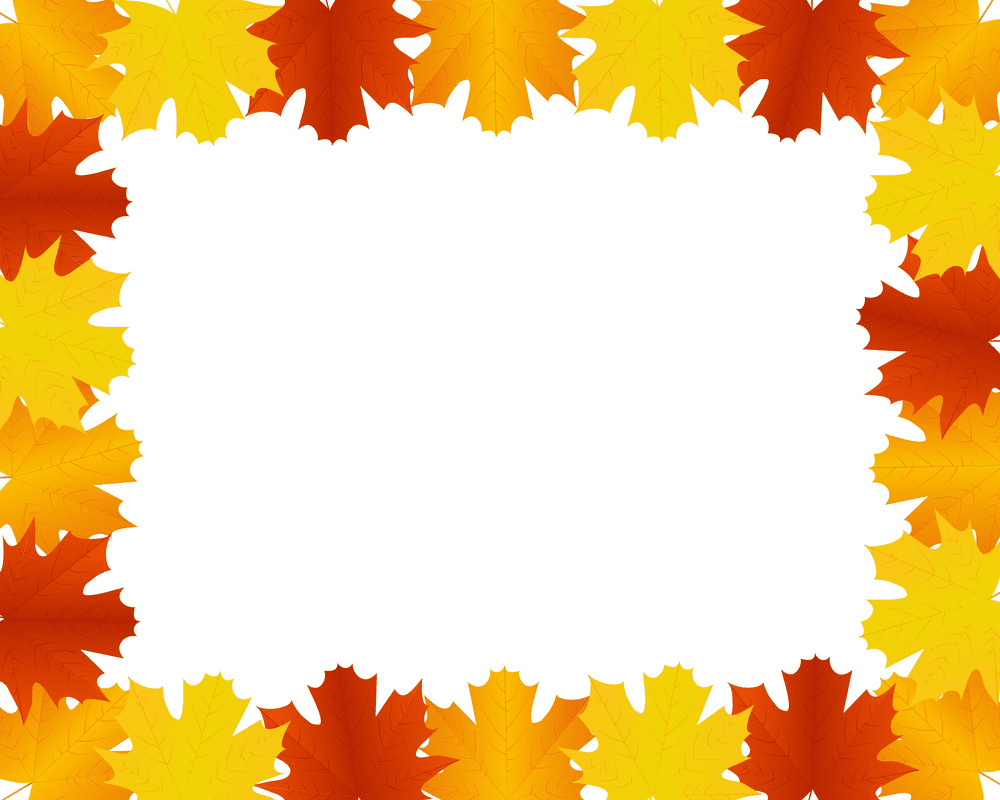 Fall Leaves Clipart Border free